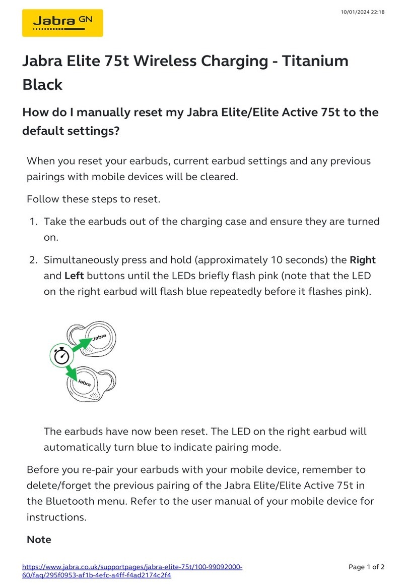 Jabra Elite 75t Titanium Black manual