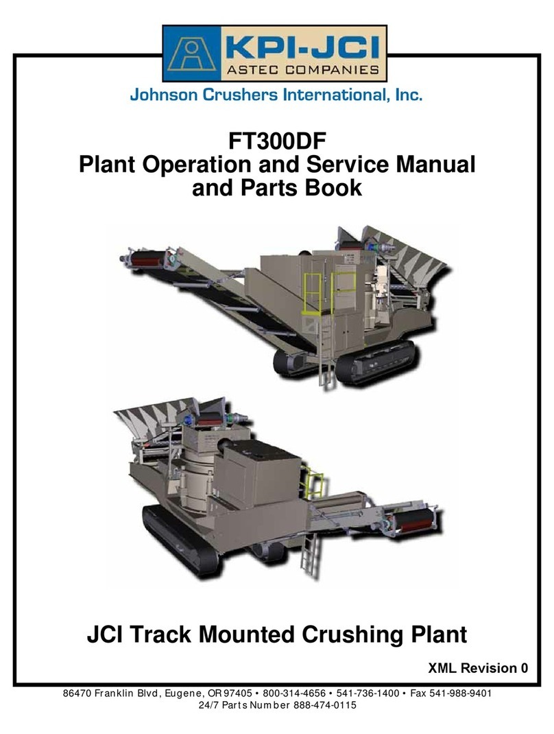 KPI-JCI FT300DF Operation and service manual