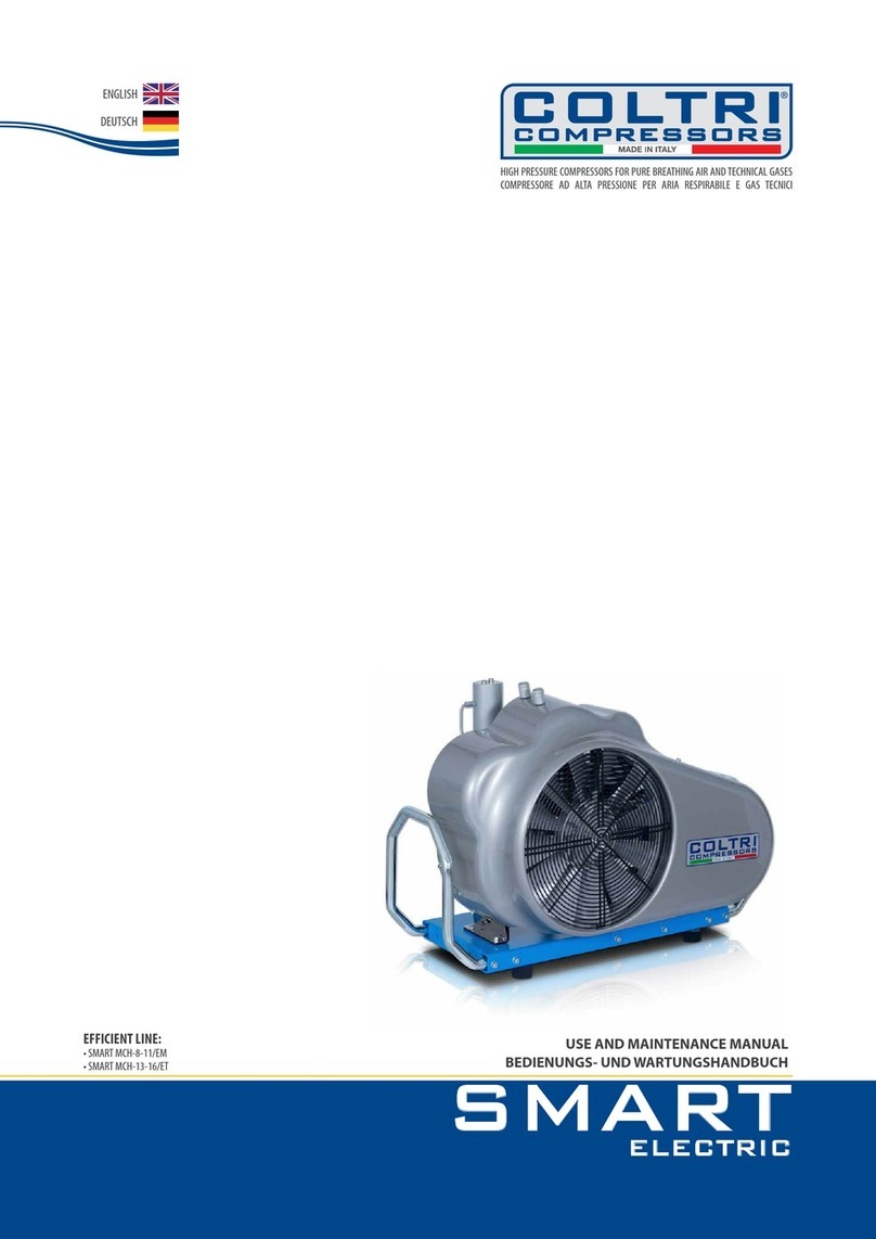 Coltri Compressors EFFICIENT SMART MCH-8/EM Use and maintenance manual