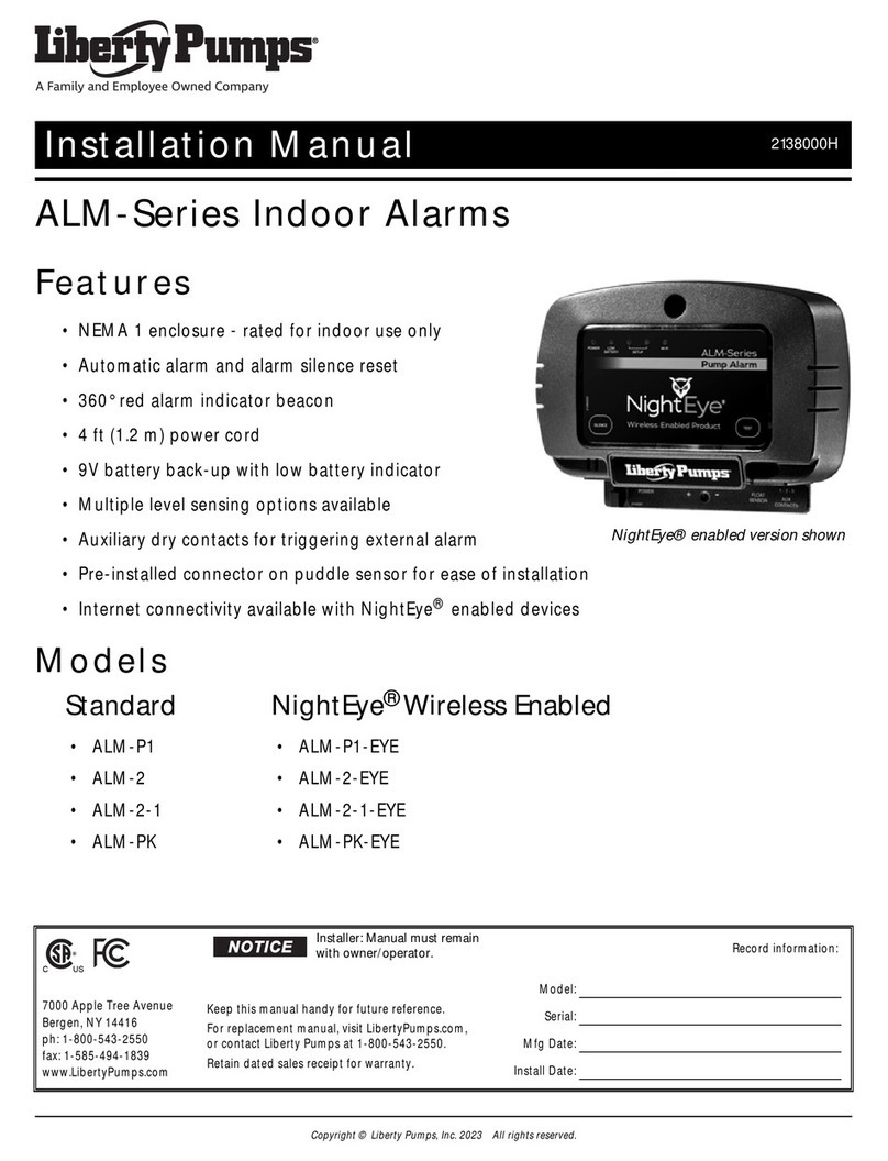Liberty Pumps ALM-P1 installation manual
