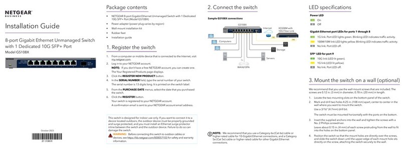 NETGEAR GS108X User manual