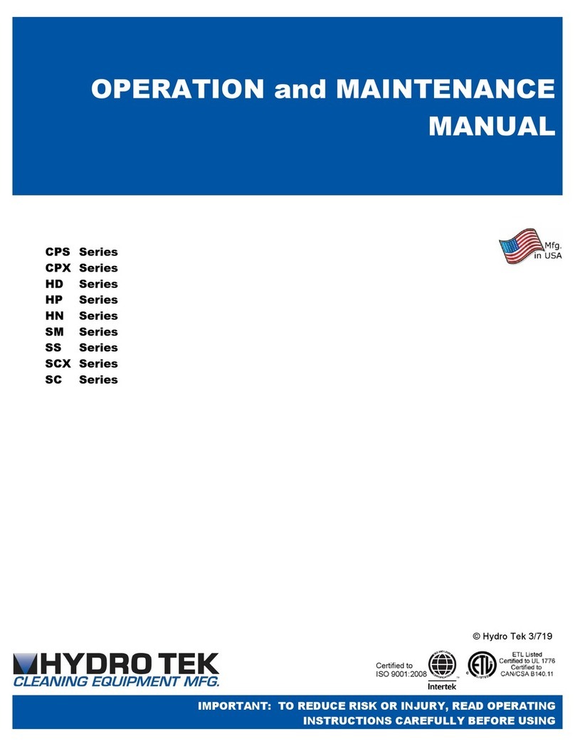 Hydro Tek CPS Series Operation and maintenance manual