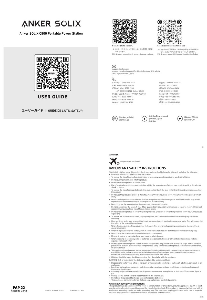 Anker SOLIX C800 User manual
