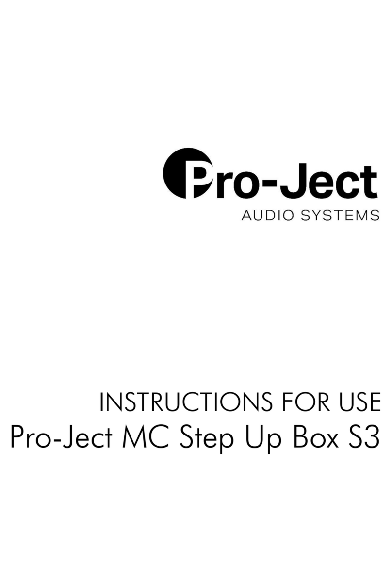 Pro-Ject Audio Systems MC Step Up Box S3 Instructions for use