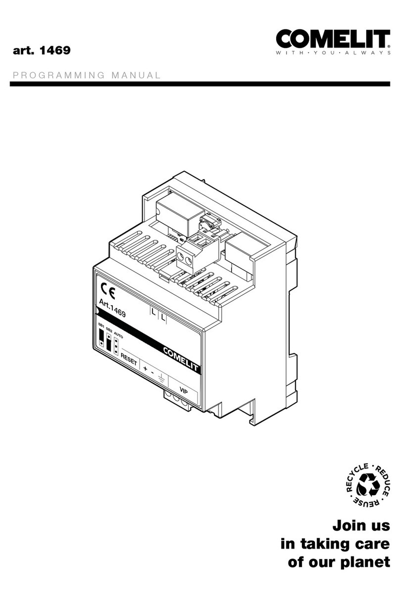 Comelit 1469 Programming manual