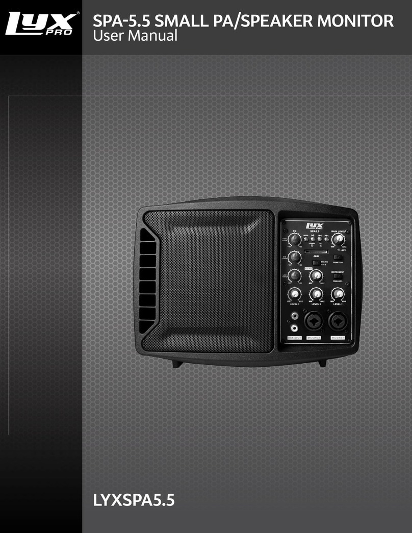 LyxPro SPA-5.5 user manual