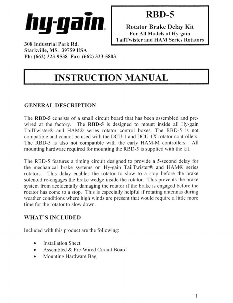 Hy-Gain RBD-5 instruction manual