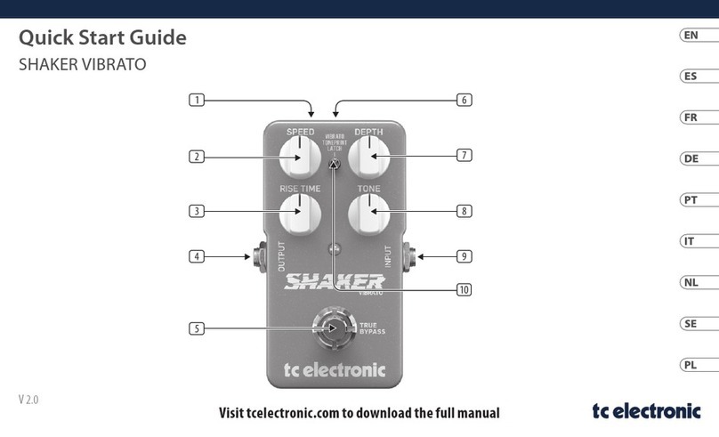 TC Electronic SHAKER VIBRATO User manual