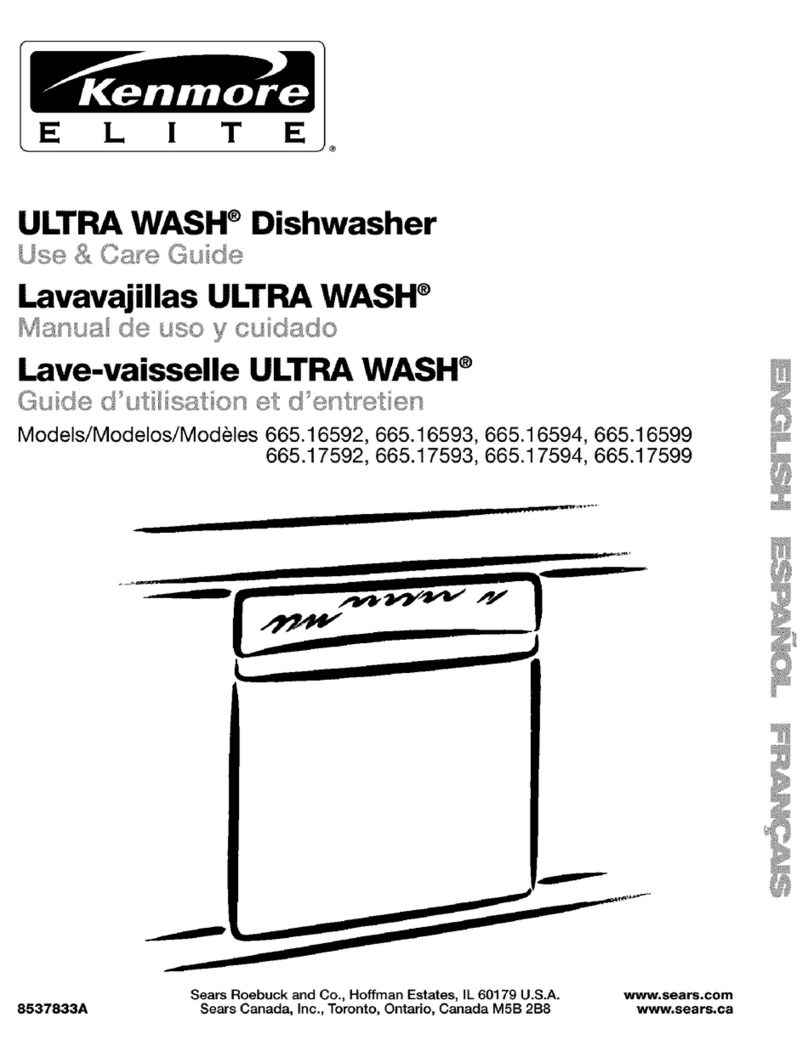 Kenmore ELITE ULTRA WASH 665.16592 User manual