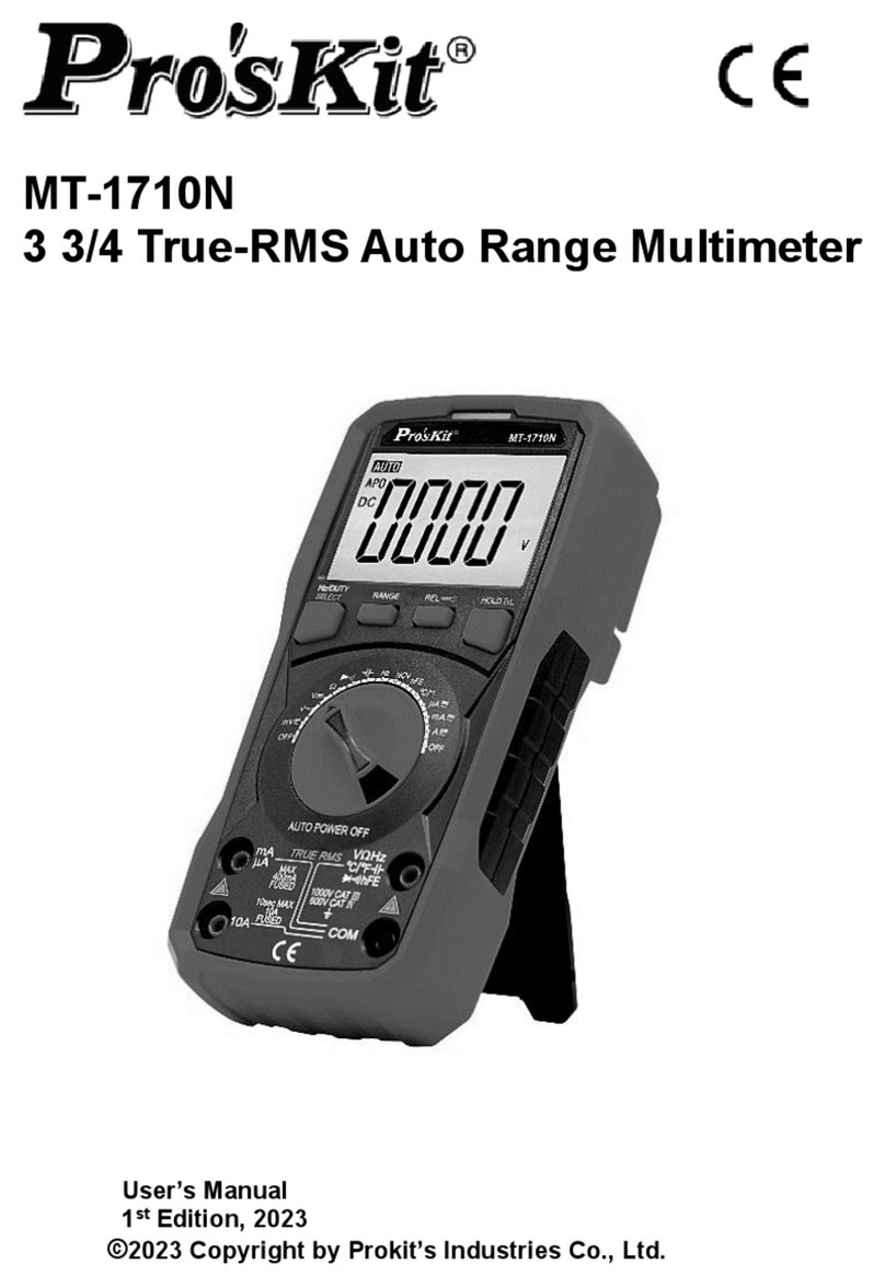 Pro's Kit MT-1710N user manual