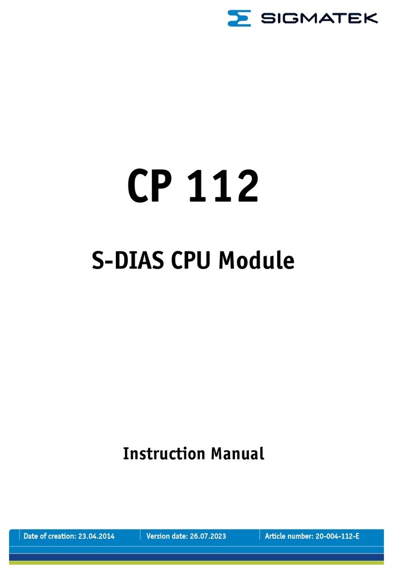 SIGMA TEK CP 112 instruction manual