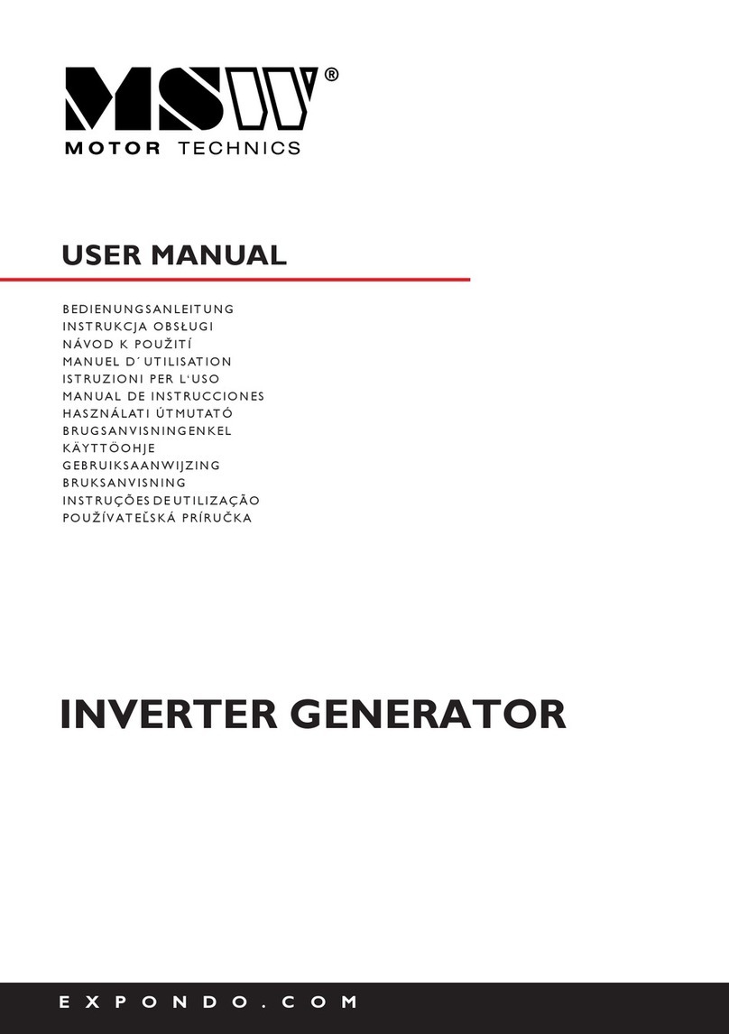 MSW Motor Technics MSW-PG-100 user manual