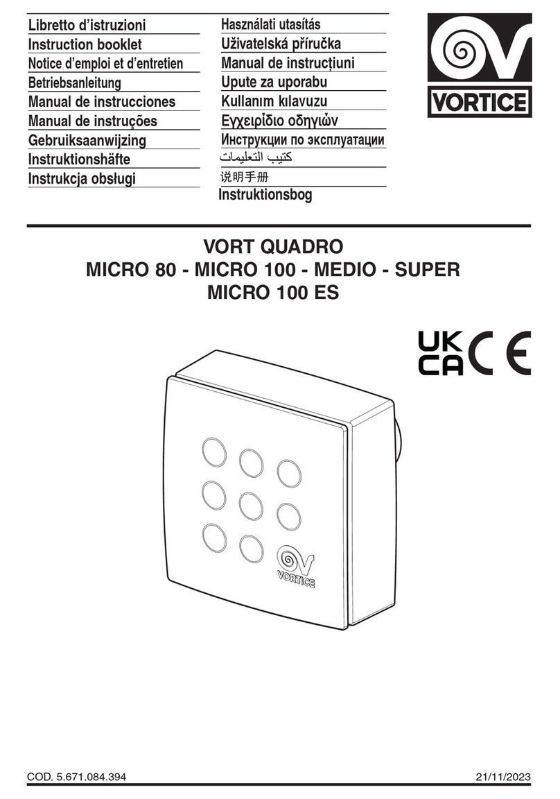 Vortice MEDIO User manual