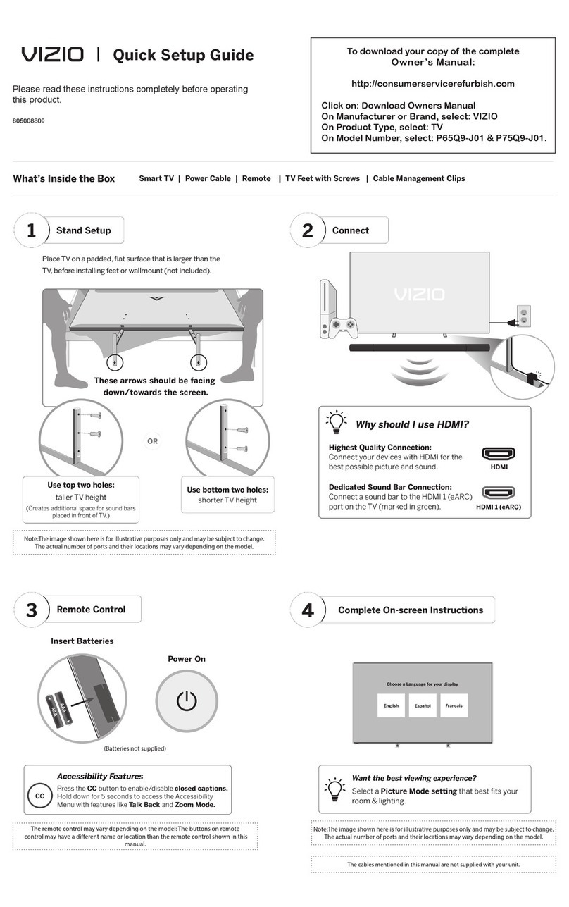 Vizio Quantum P65Q9-J01 User manual Vizio Quantum P65Q9-J01 User manual