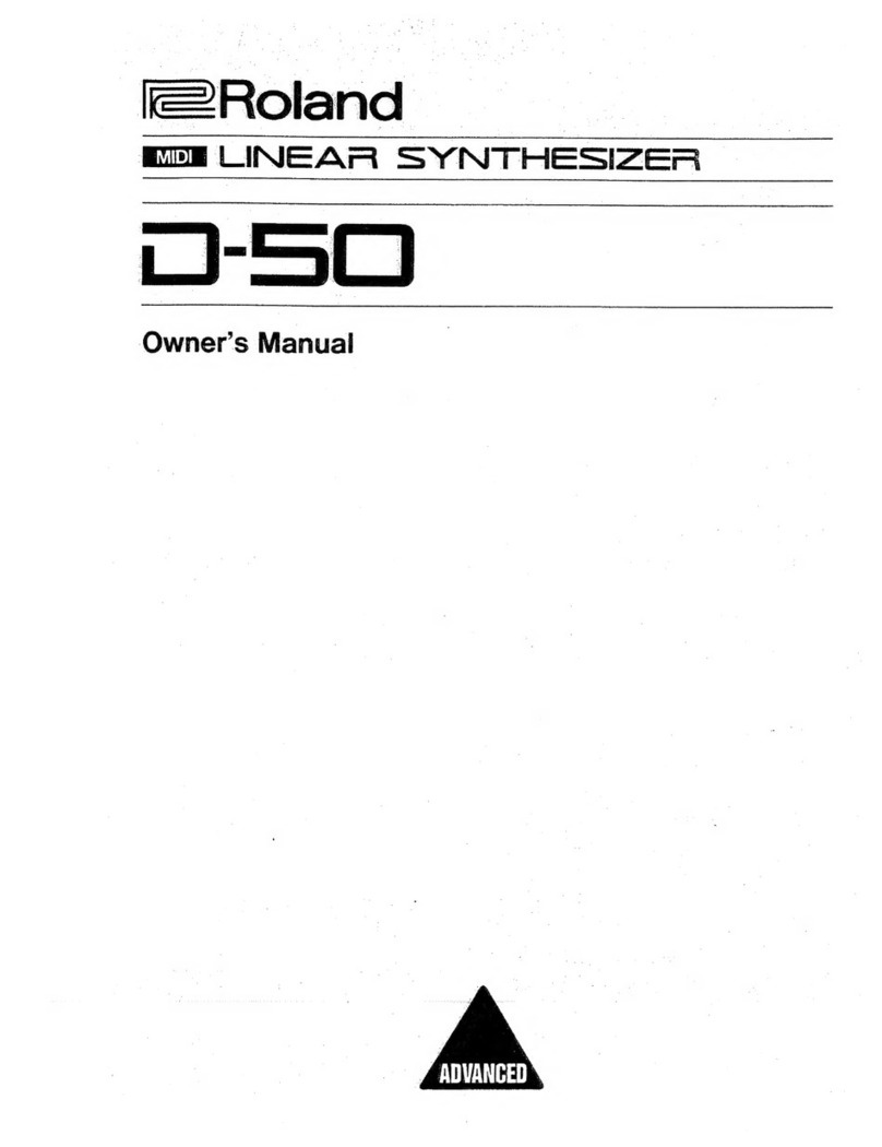 Roland D-50 User manual