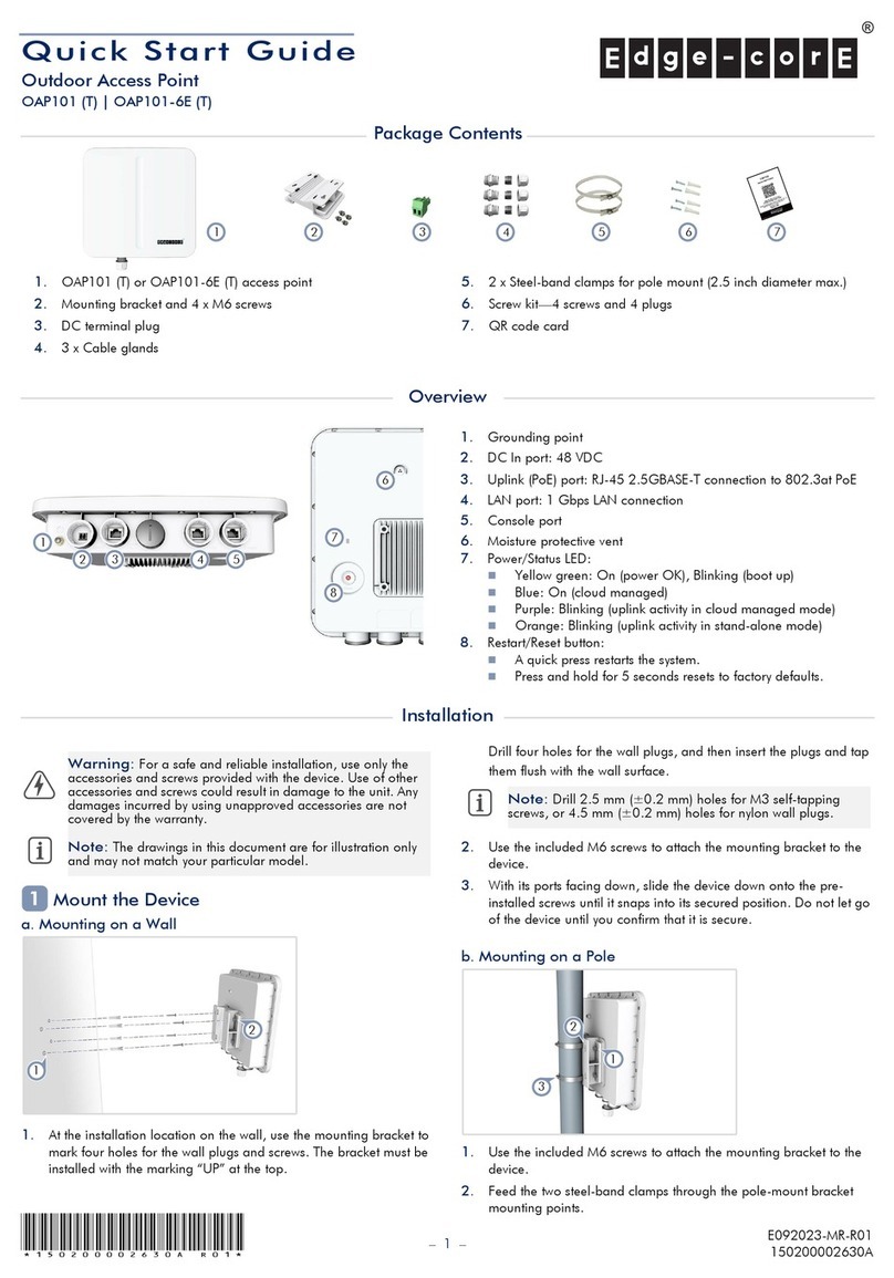 Edge-Core OAP101 User manual Edge-Core OAP101 User manual