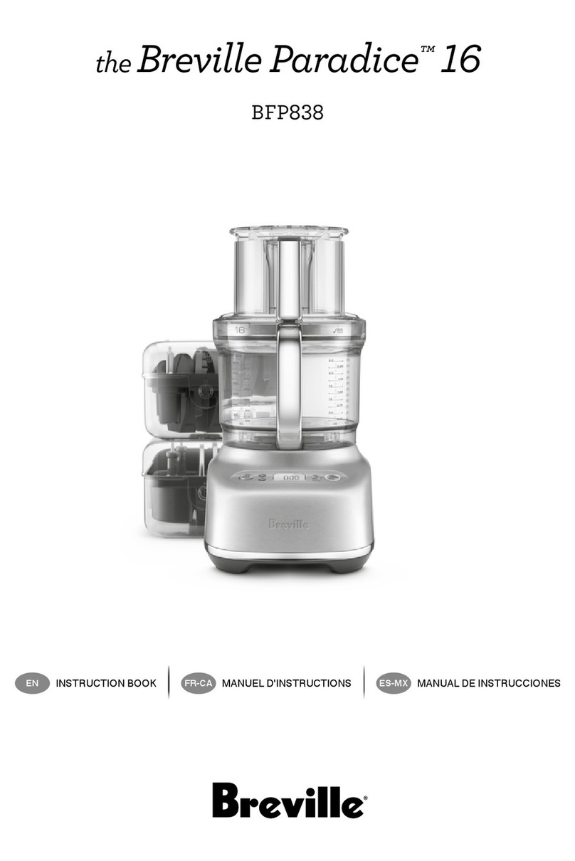 Breville Paradice 16 User manual