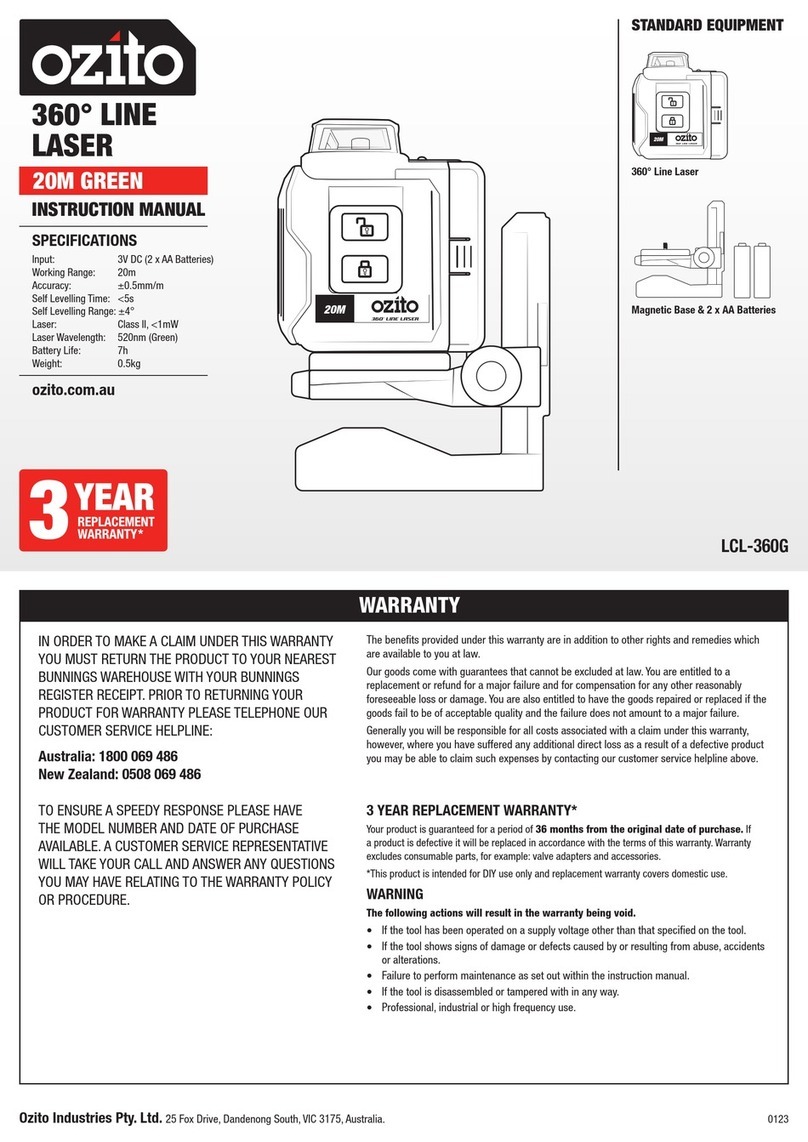 Ozito LCL-360G User manual