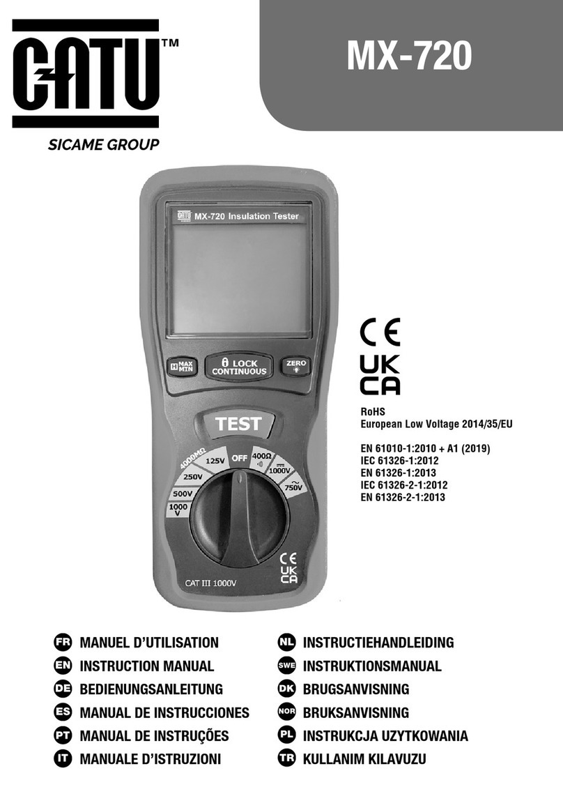 CATU MX-720 instruction manual