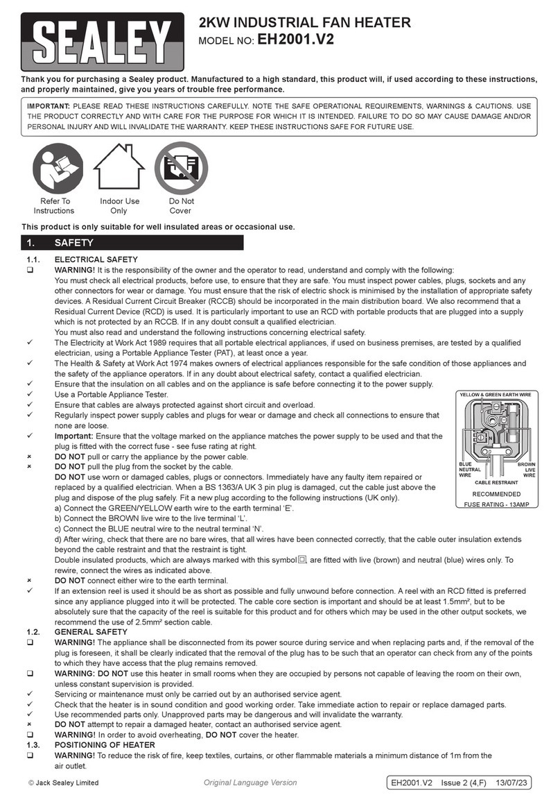 Sealey EH2001.V2 User manual