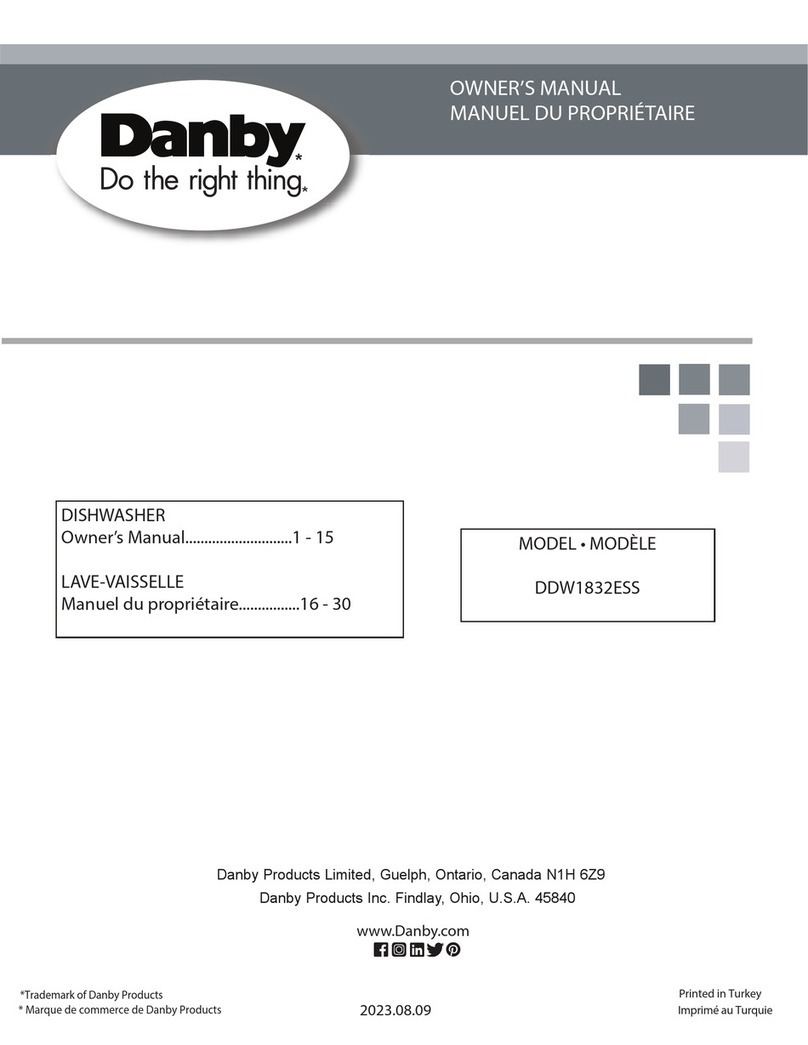 Danby DDW1832ESS owner's manual