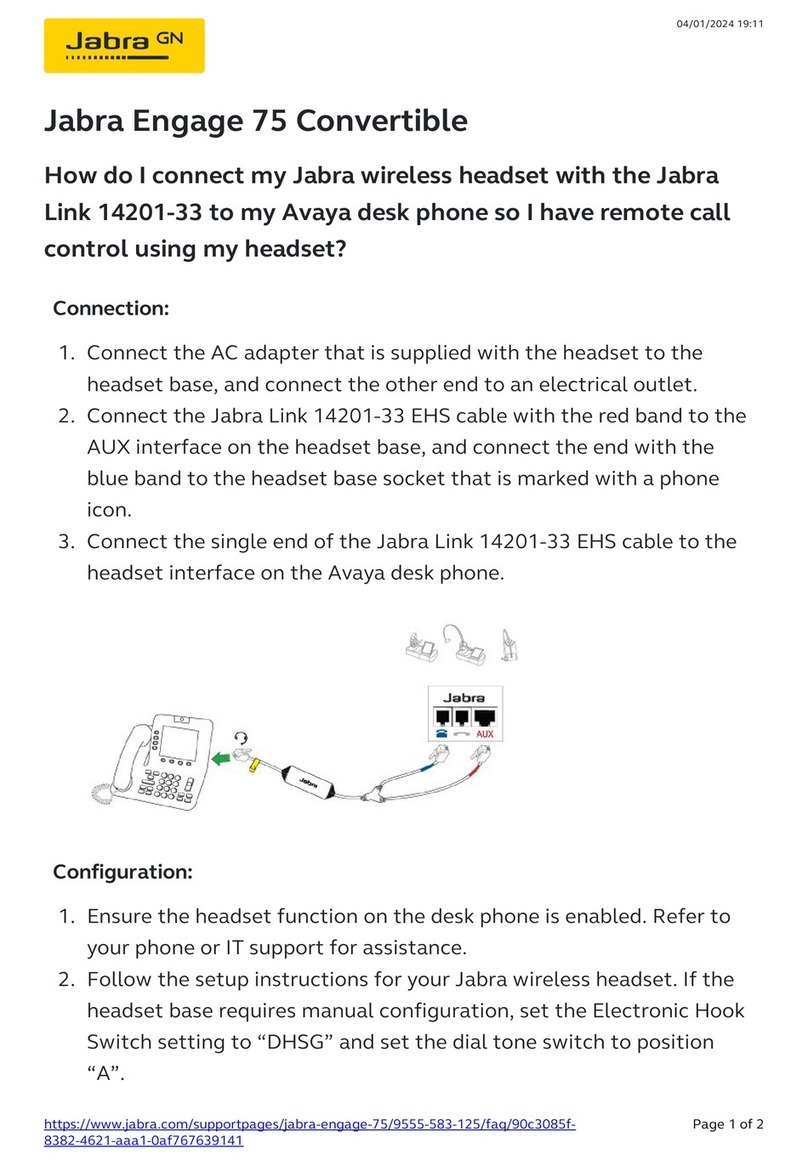 Jabra Engage 75 Convertible User manual Jabra Engage 75 Convertible User manual