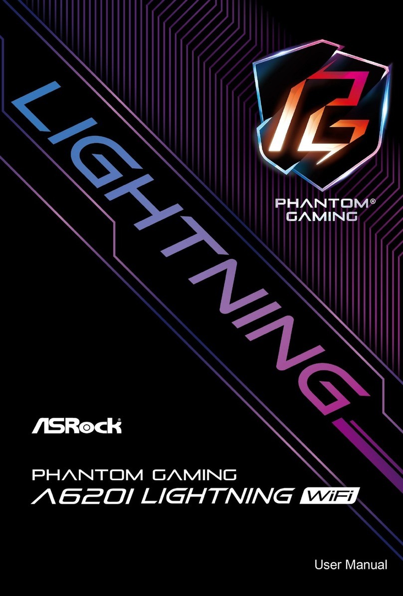 ASROCK PHANTOM GAMING A620I LIGHTNING WiFi user manual