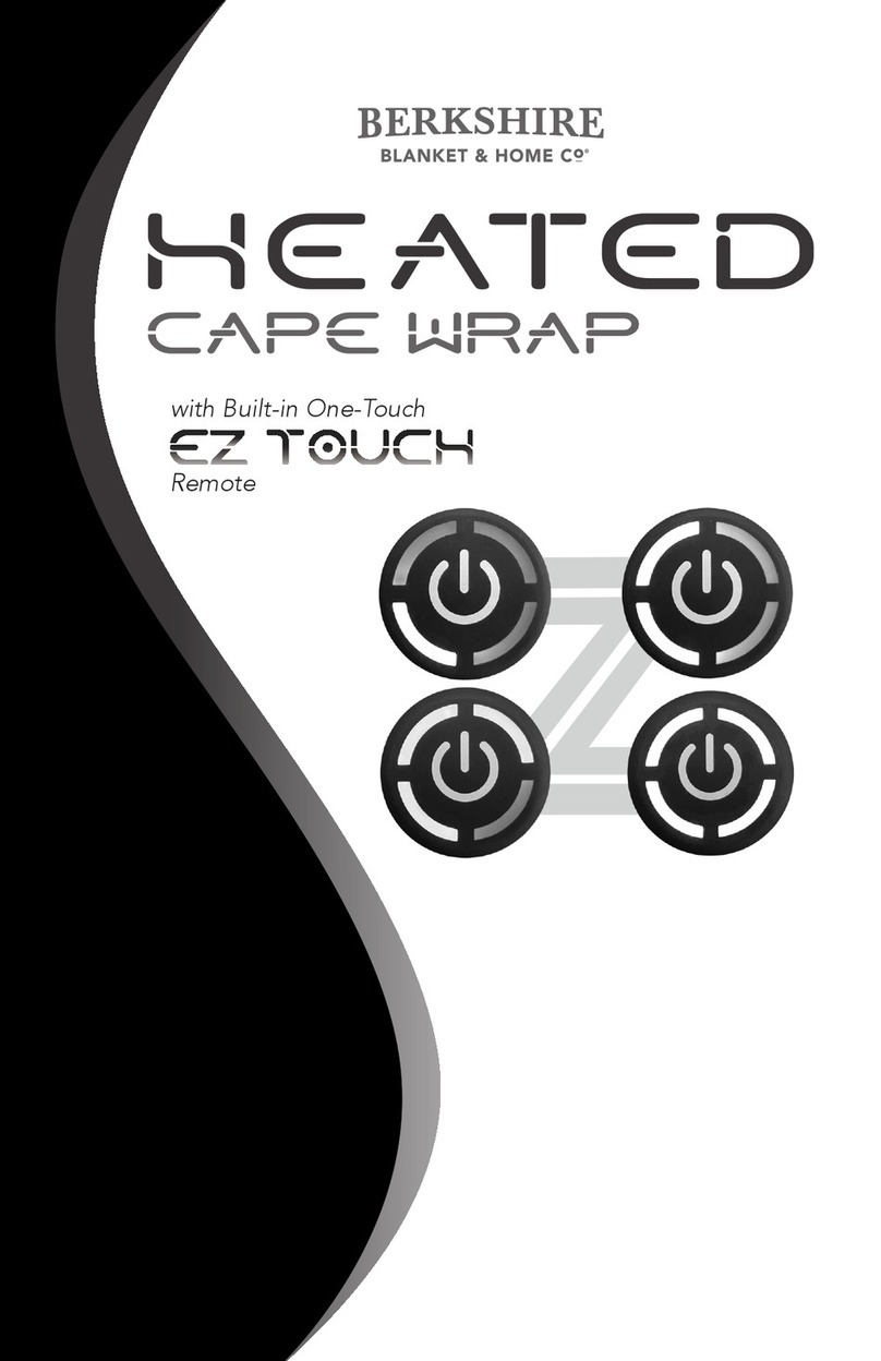 Berkshire HEATED CAPE WRAP manual