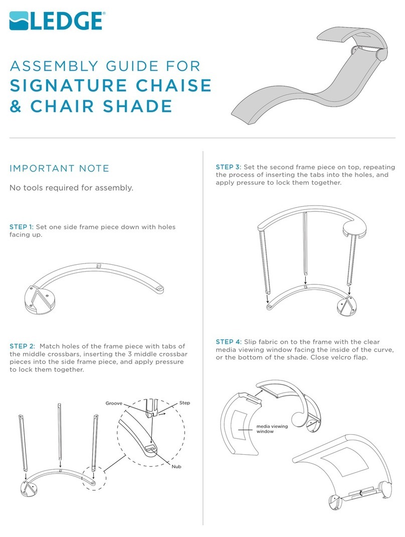 LEDGE SIGNATURE CHAISE User manual
