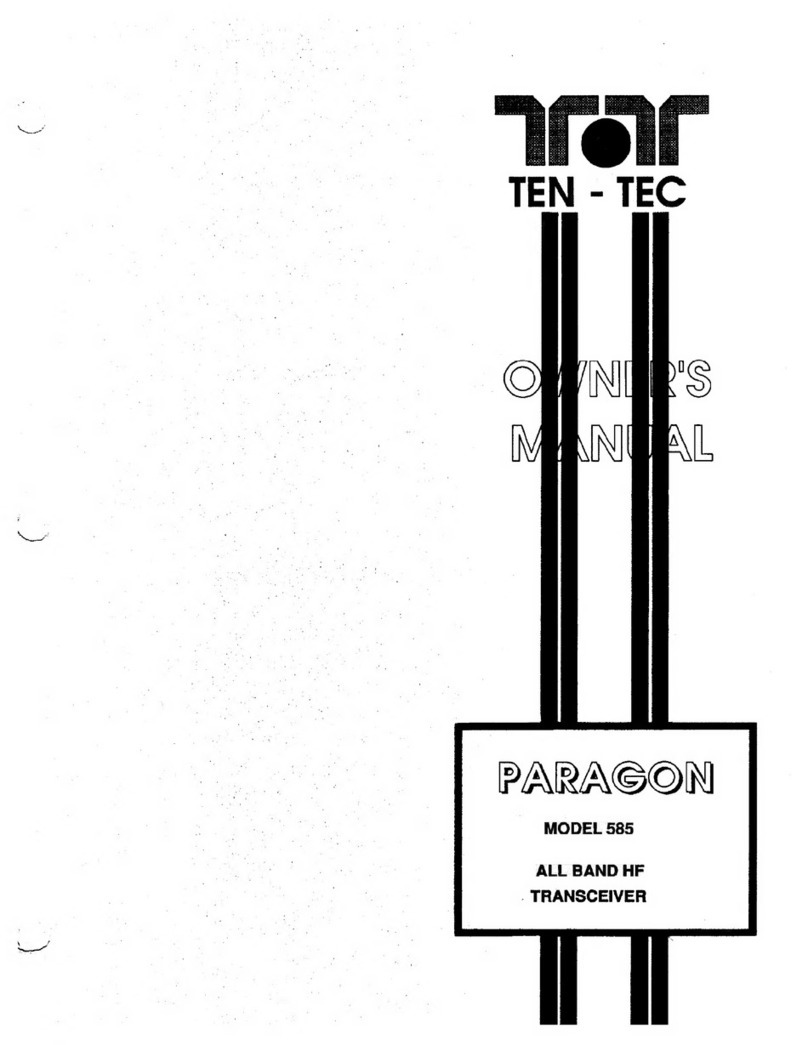 Ten-Tec PARAGON User manual