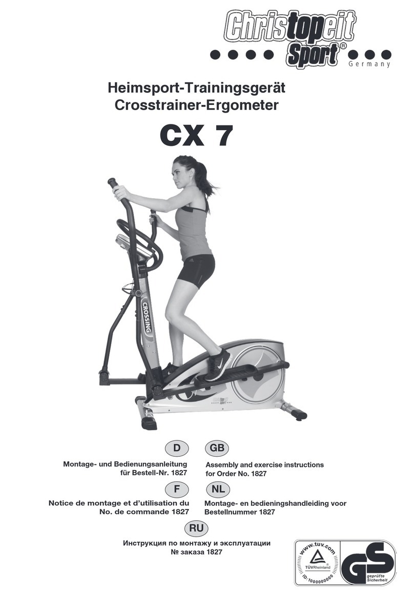 Christopeit Sport CX 7 Assembly and exercise instructions