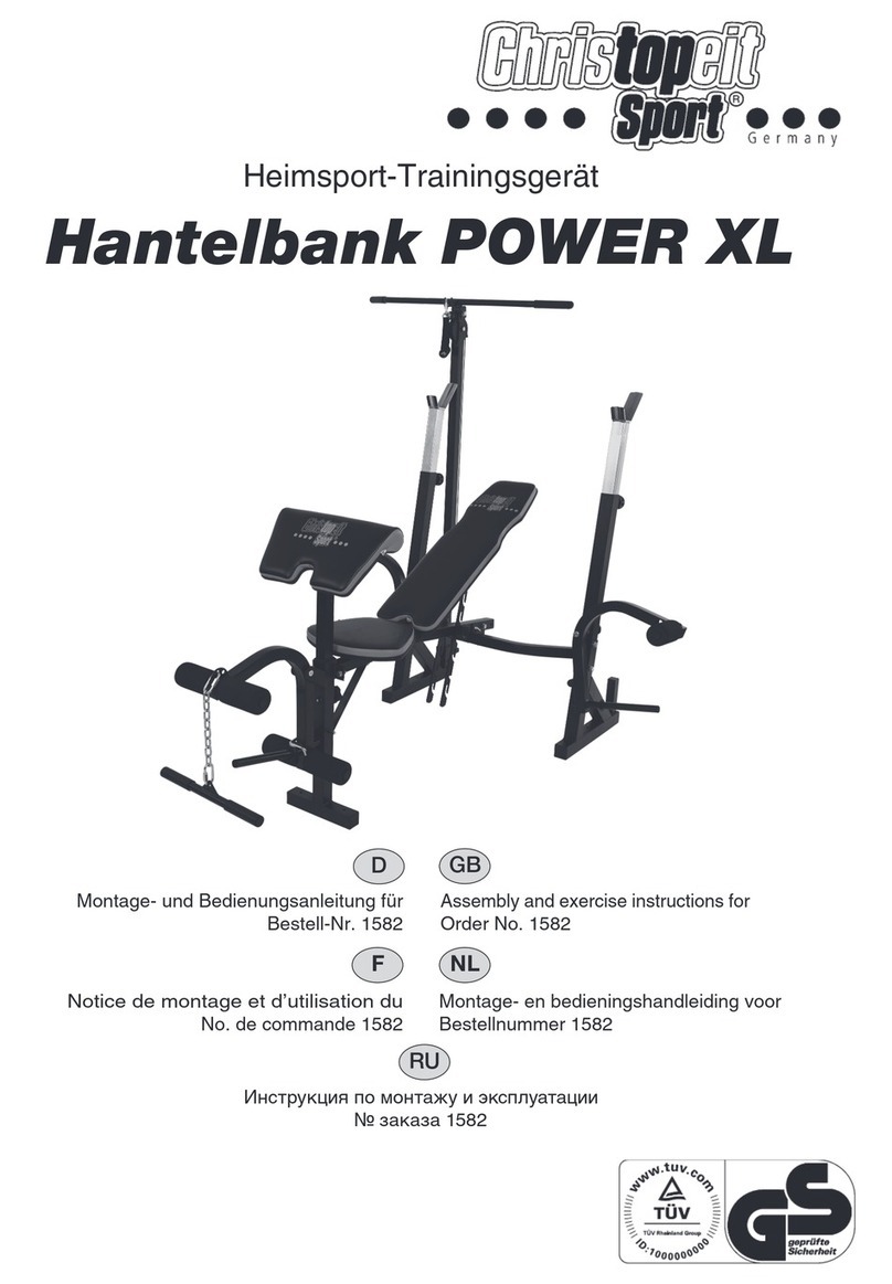 Christopeit Sport POWER XL Assembly and exercise instructions Christopeit Sport POWER XL Assembly and exercise instructions