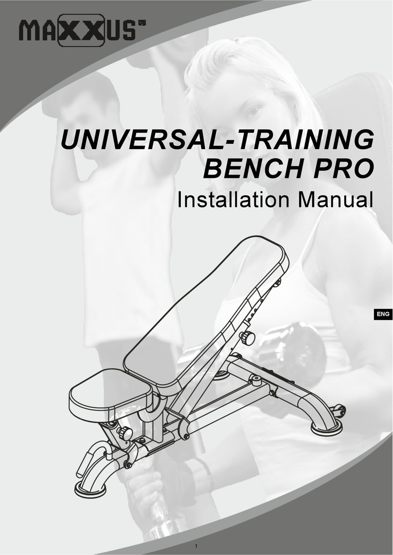 Maxxus UNIVERSAL-TRAINING BENCH PRO User manual