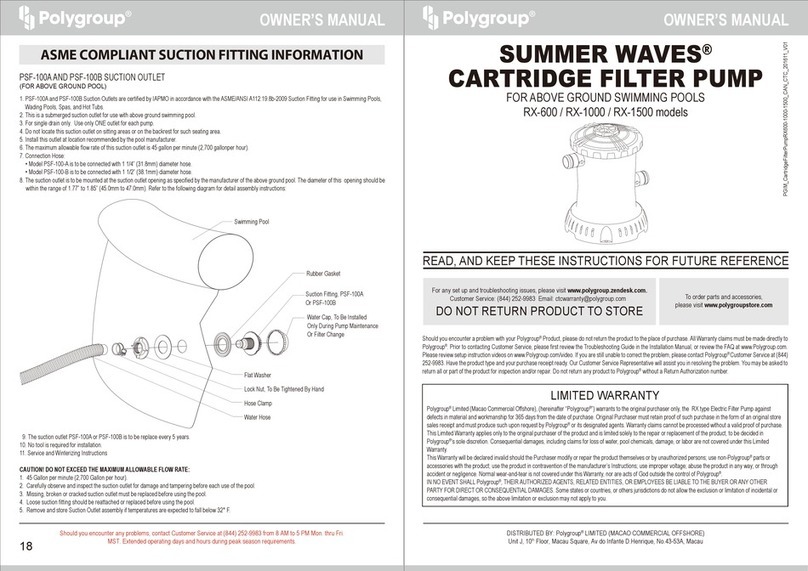 Polygroup SUMMER WAVES RX600 owner's manual