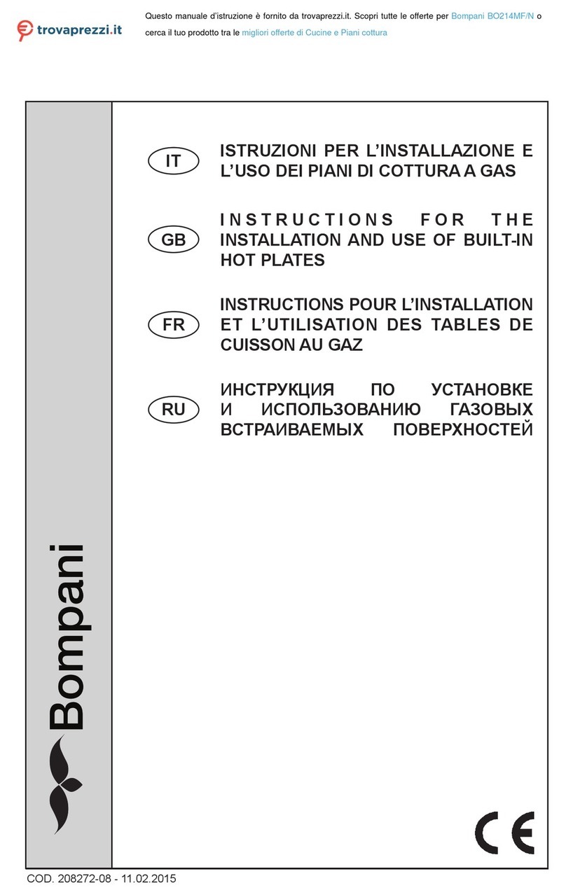 Bompani BO214MF/N Instructions for the installation and use