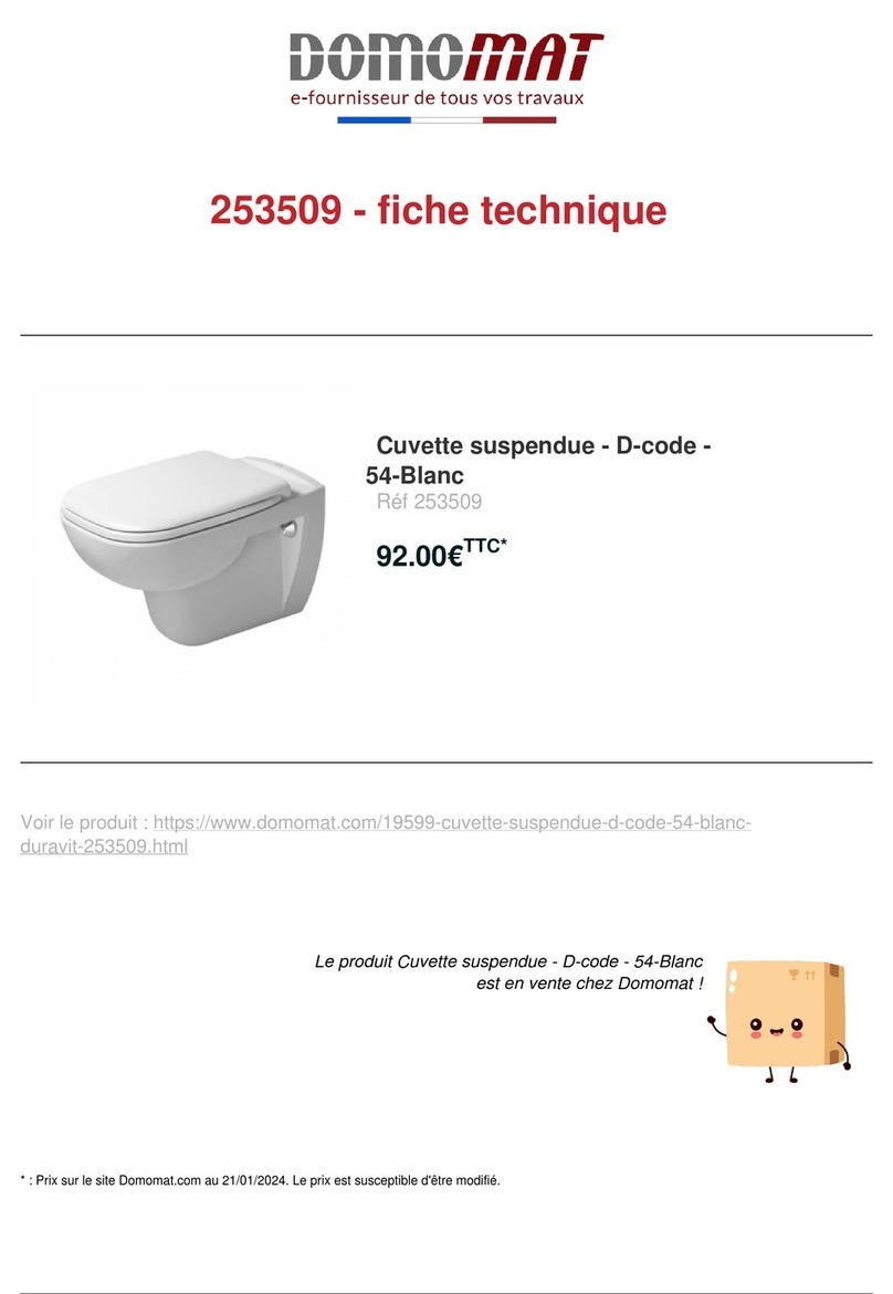 DURAVIT 253509 User manual
