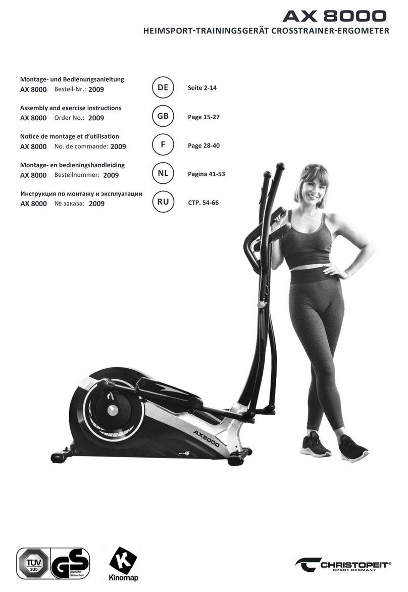 Christopeit Sport AX 8000 Assembly and exercise instructions