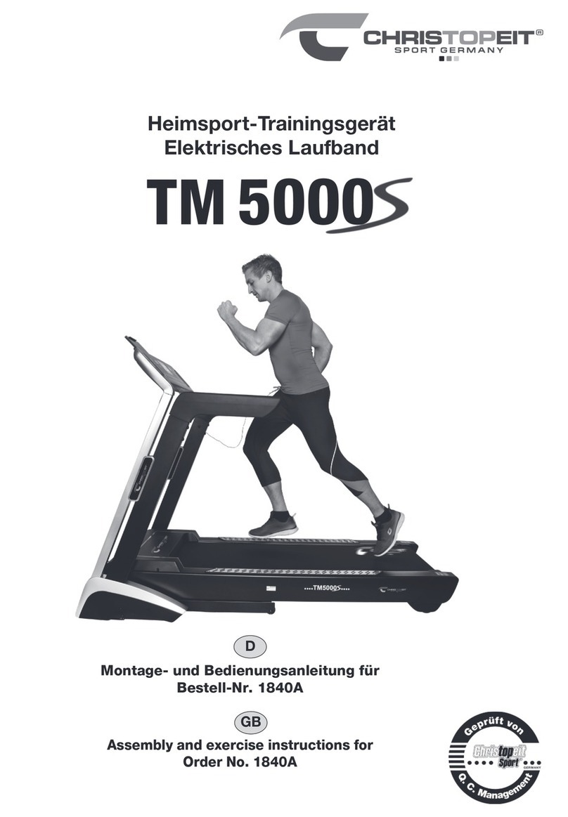 Christopeit Sport TM 5000S Assembly and exercise instructions