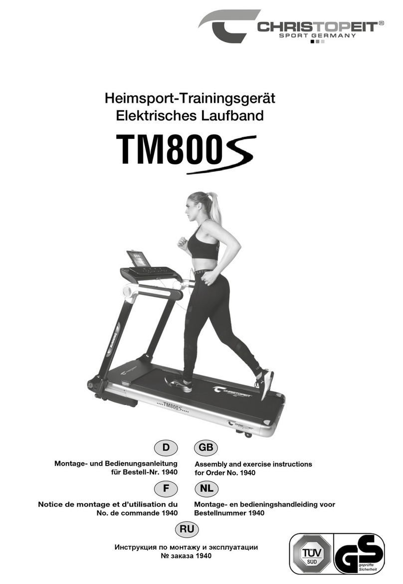 Christopeit Sport TM800S Assembly and exercise instructions
