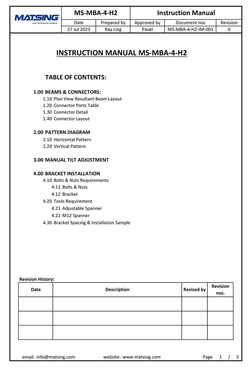 Matsing MS-MBA-4-H2 User manual