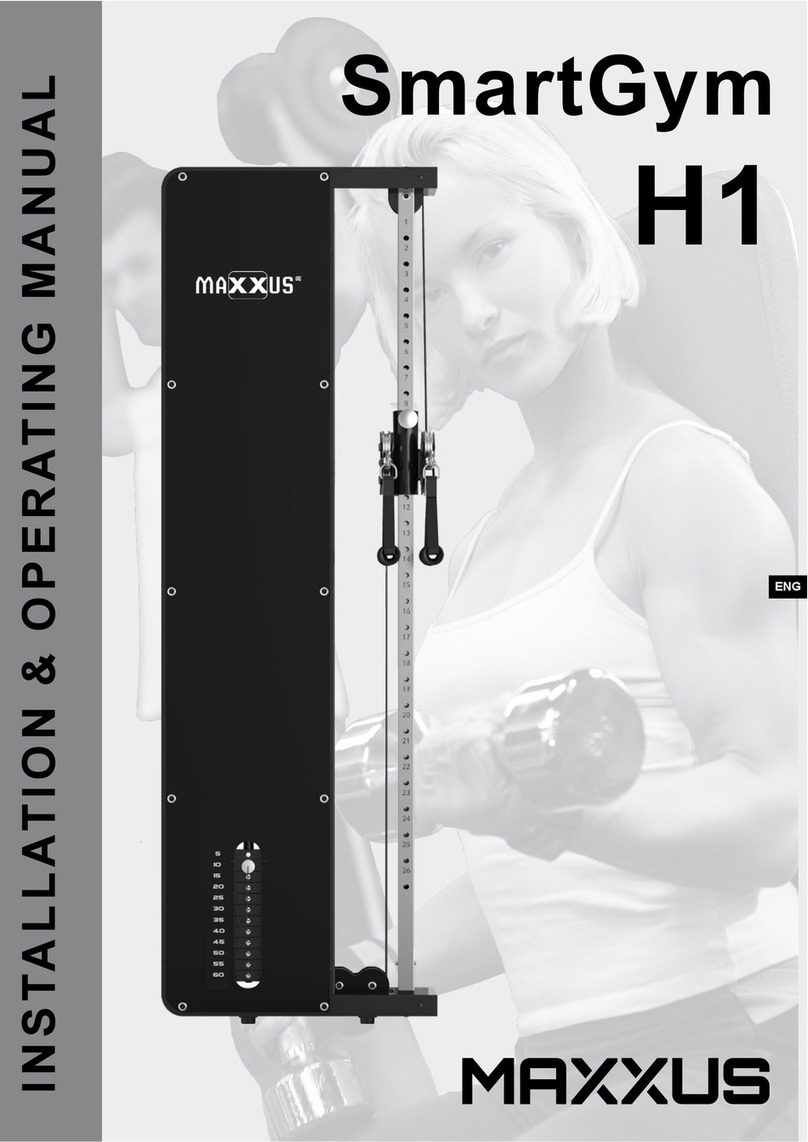 Maxxus SmartGym H1 Installation & operating manual