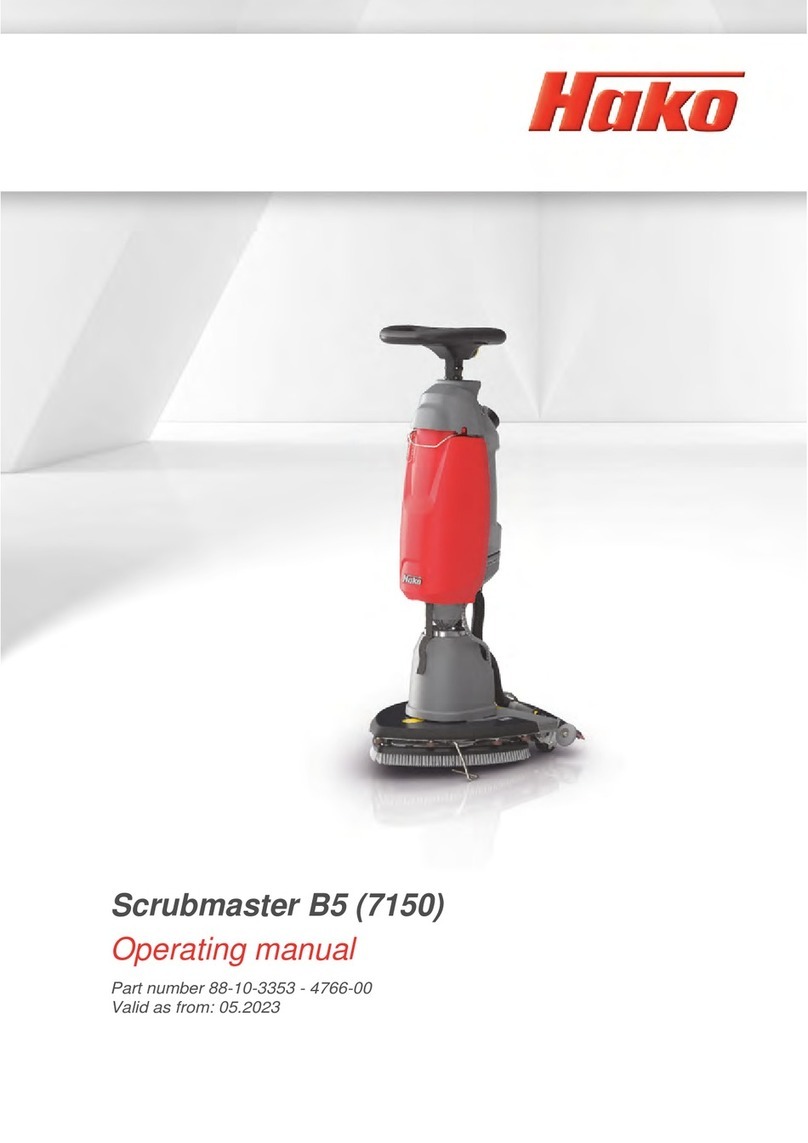 HAKO Scrubmaster B5 operating manual