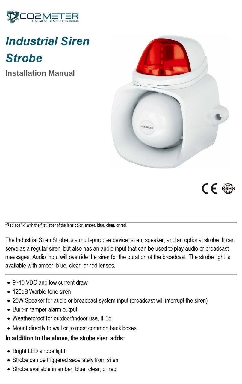 Co2meter CM-1029 installation manual