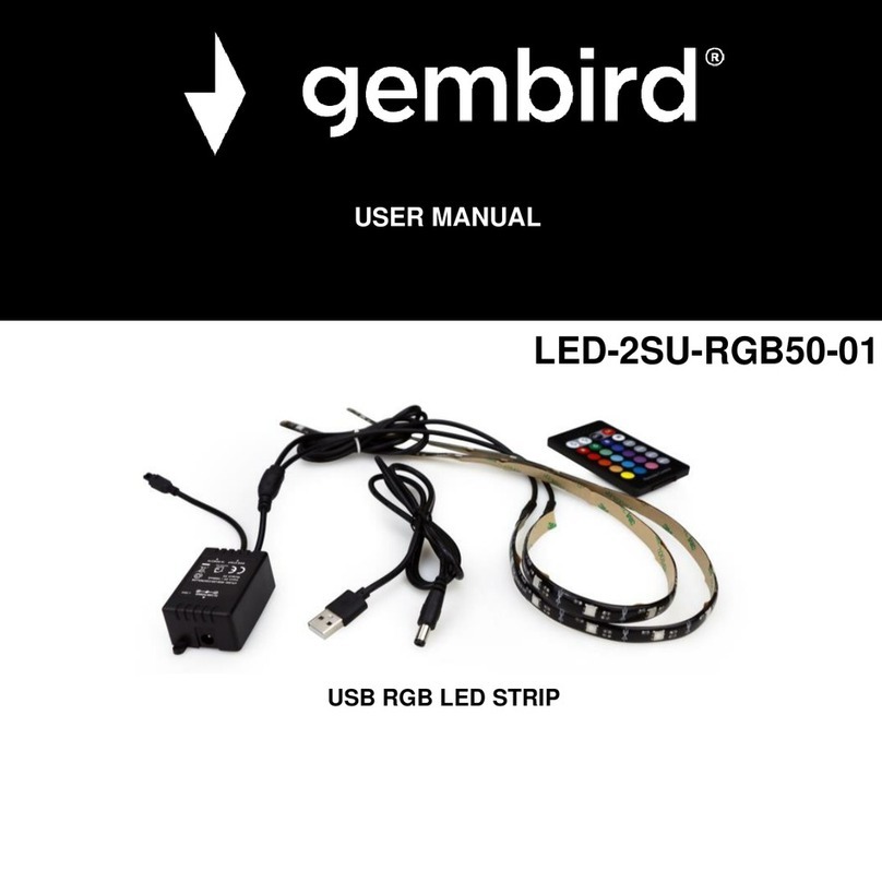 Gembird LED-2SU-RGB50-01 user manual