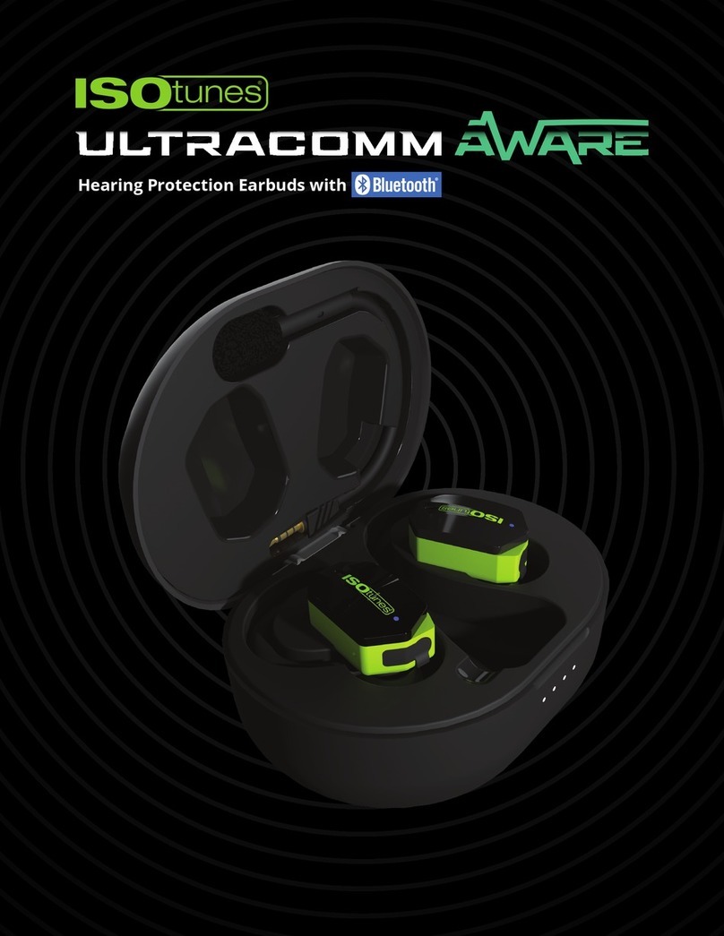 ISOtunes ULTRACOMM Aware User manual