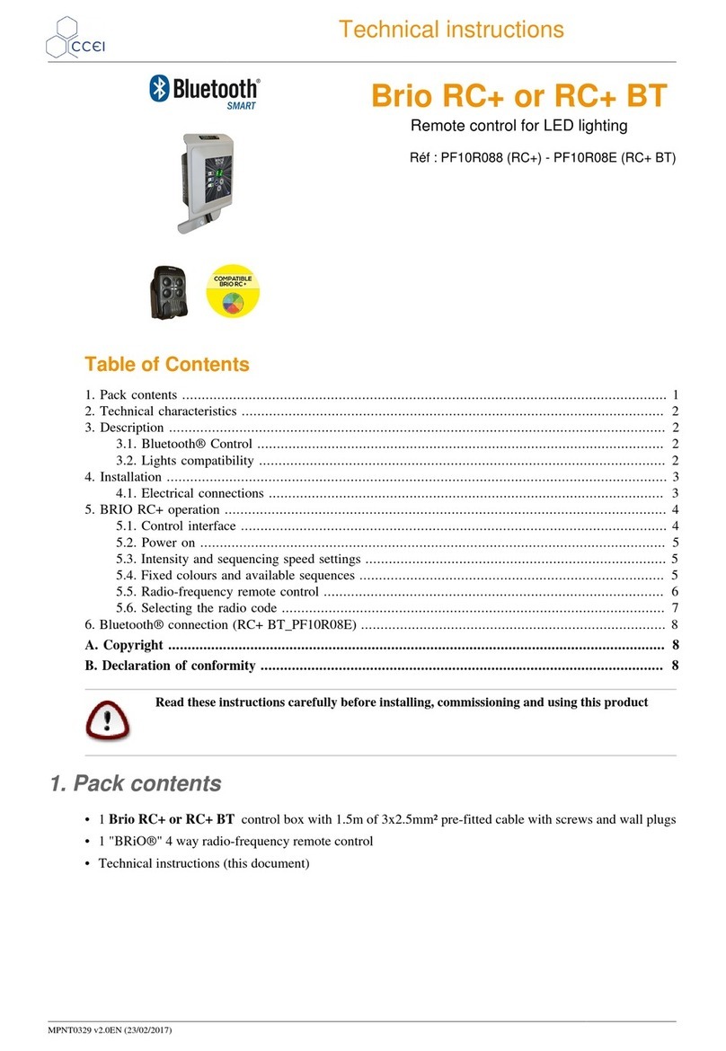ccei Brio RC+ Technical instructions