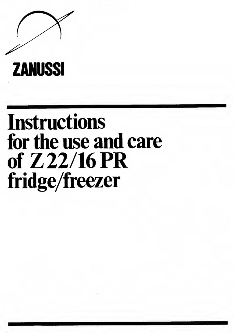 Zanussi Z22/16PR Operating and safety instructions