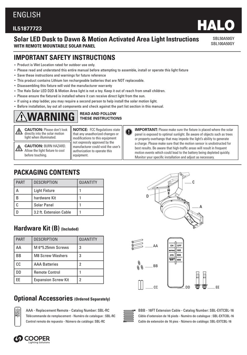 Halo SBL50A50GY User manual