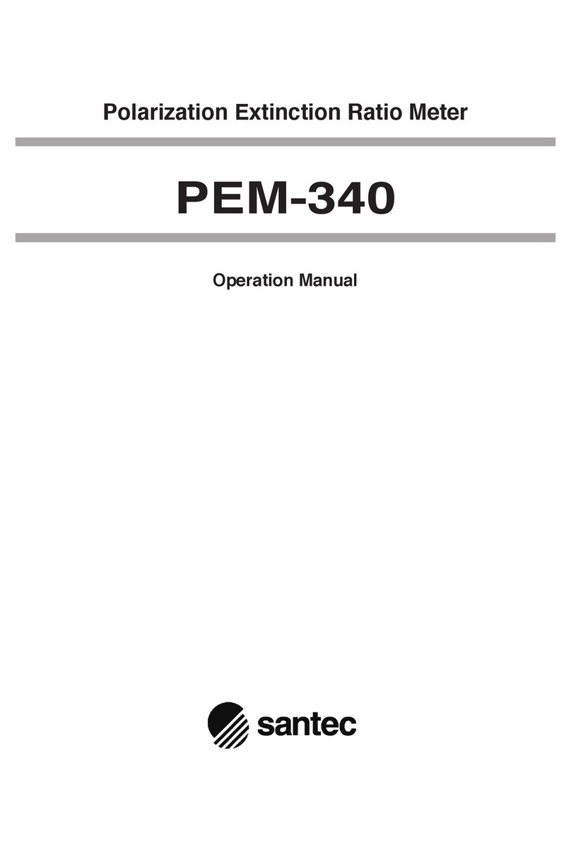 Santec PEM-340 User manual Santec PEM-340 User manual