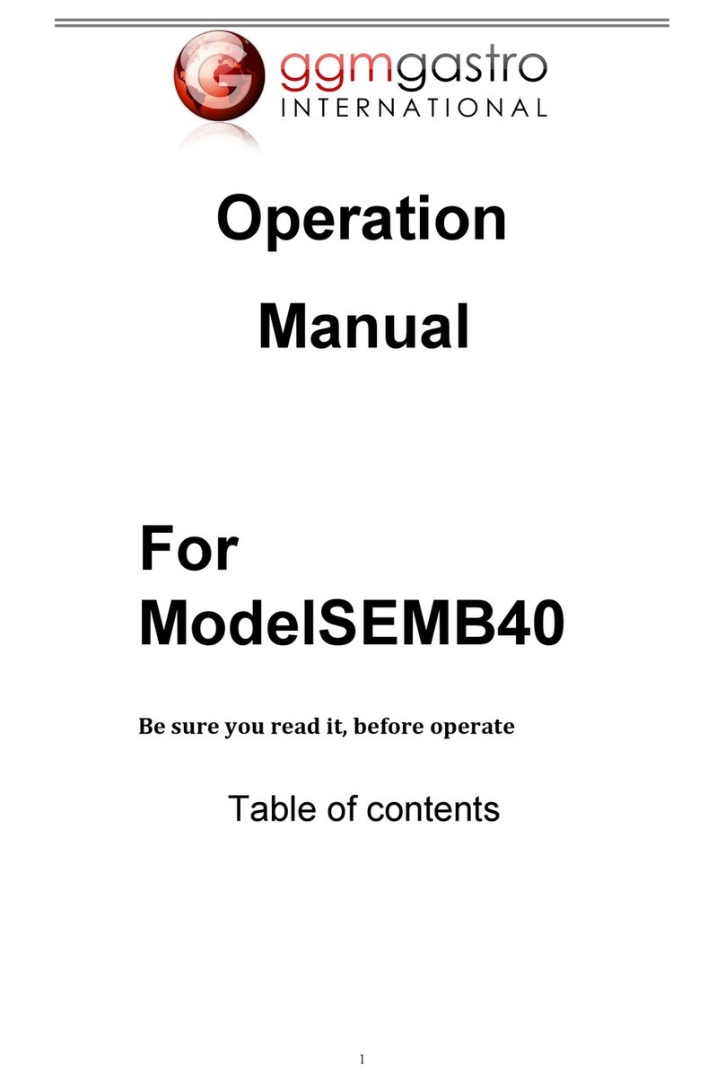 GGM gastro SEMB40 User manual